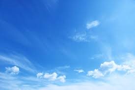 a blue sky with some clouds in it